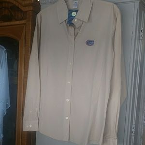 Gator's long sleeve, button down shirt shirt.